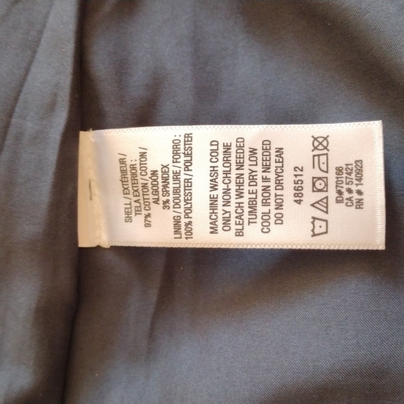 Loft Navy Blue Ladies Size O Petite 2 Zippers In Front & 1 In Back - Picture 4 of 5